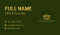 Royalty Crown Shield Lion Business Card Preview