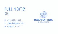 Blue Wave Lines  Business Card Image Preview