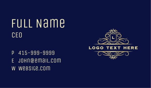 Deluxe Decorative Luxury Business Card Design Image Preview