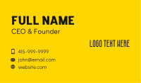 Simple Modern Wordmark Business Card Image Preview
