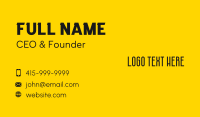 Simple Modern Wordmark Business Card Image Preview