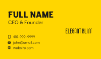 Simple Modern Wordmark Business Card Design