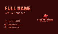 Burning Fire Jackal Business Card Design