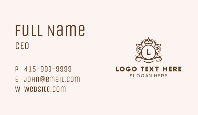 Imperial Crown Letter Business Card Image Preview