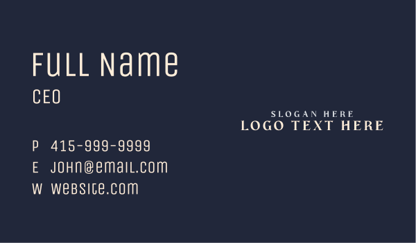 Lifestyle Business Wordmark Business Card Design Image Preview