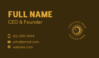 Astral Gold Moon Business Card Design
