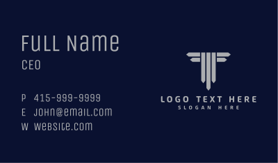 Professional Firm Letter T  Business Card Image Preview