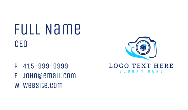 Creative Camera Photography Business Card Design Image Preview