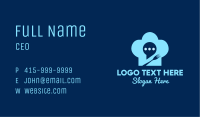 Chat Bubble Toque Business Card Image Preview