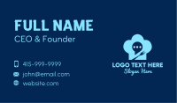 Chat Bubble Toque Business Card Image Preview