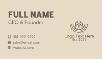 Cute Owl Nest  Business Card Image Preview