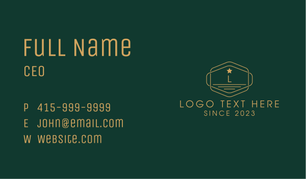 Military Patch Badge Letter Business Card Design Image Preview