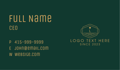 Military Patch Badge Letter Business Card Image Preview