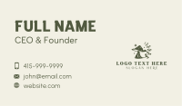 Natural Leaf Mushroom Business Card Image Preview