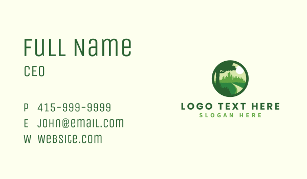 Eco City Structure Business Card Design Image Preview