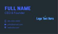 Blue Cyber Cursor Business Card Image Preview