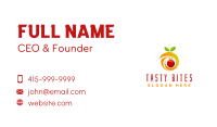 Orange Fruit Letter O Business Card Image Preview