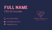 Love Couple Heart Business Card Image Preview