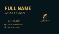 Feather Quill Signature Business Card Image Preview