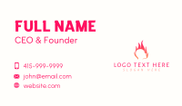 Human Flame Head Business Card Image Preview