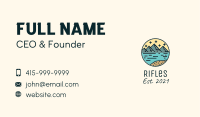 Circle Mountain Adventure  Business Card Image Preview