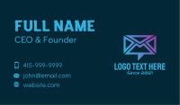 Chat Mail Envelope Business Card Image Preview