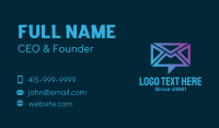 Chat Mail Envelope Business Card Image Preview