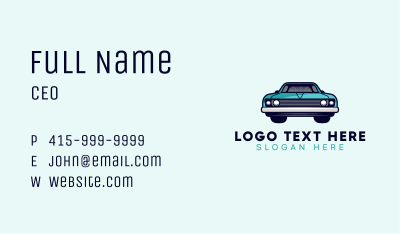 Classic Automotive Vehicle Business Card Image Preview