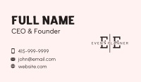 Generic Clean Lettermark Business Card Image Preview