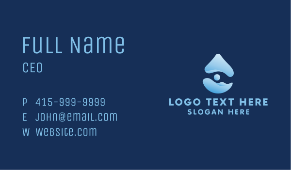 Cleaning Fluid Droplet  Business Card Design Image Preview