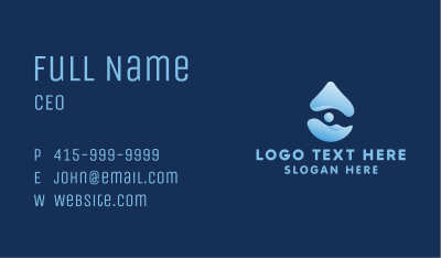 Cleaning Fluid Droplet  Business Card Image Preview