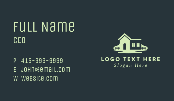 Real Estate Yard Business Card Design Image Preview