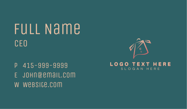 Apparel Boutique Shopping Bag Business Card Design Image Preview