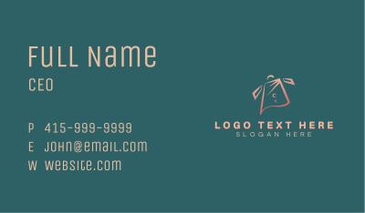 Apparel Boutique Shopping Bag Business Card Image Preview