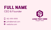 Hand Bag Hexagon Business Card Design