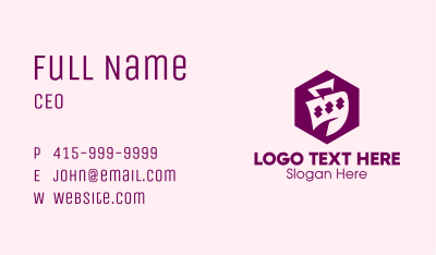 Hand Bag Hexagon Business Card Image Preview