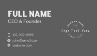 Handwritten Flower Wordmark Business Card Image Preview