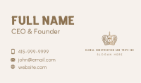 Gold Royal Monarchy Crown Business Card Image Preview