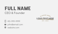 Sports Team Wordmark Business Card Design