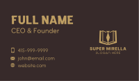 Gold Law School Book  Business Card Image Preview