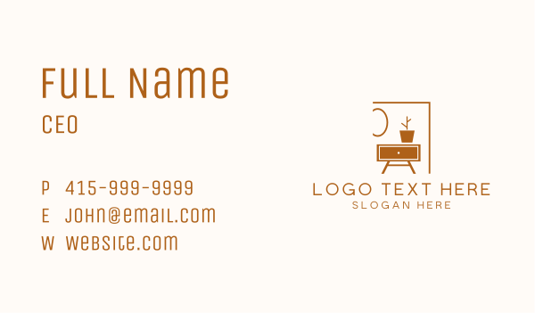 Home Furniture Shop Business Card Design Image Preview