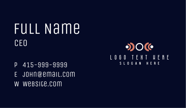 Stylish Fashion Wordmark Business Card Design Image Preview