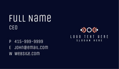 Stylish Fashion Wordmark Business Card Image Preview