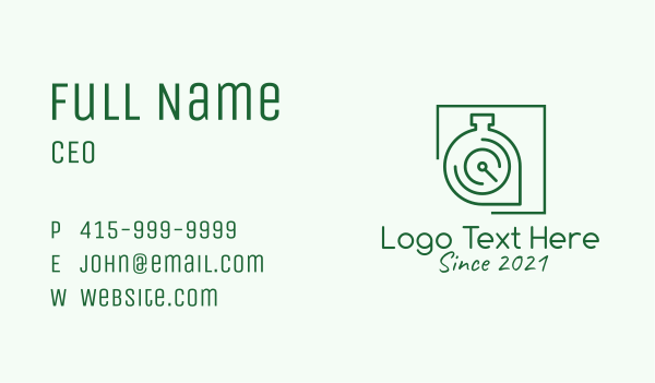 Stopwatch Tracker Pin   Business Card Design Image Preview