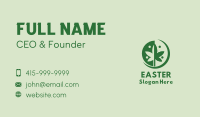 Green Cannabis Weed  Business Card Image Preview