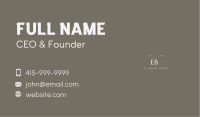 Professional Classy Wordmark Business Card Image Preview