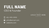 Professional Classy Wordmark Business Card Image Preview