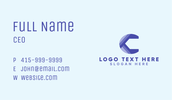Corporate Enterprise Letter C Business Card Design Image Preview