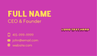 Creative Graffiti Art Wordmark Business Card Image Preview