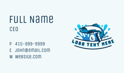 Fish Tuna Seafood Business Card Image Preview